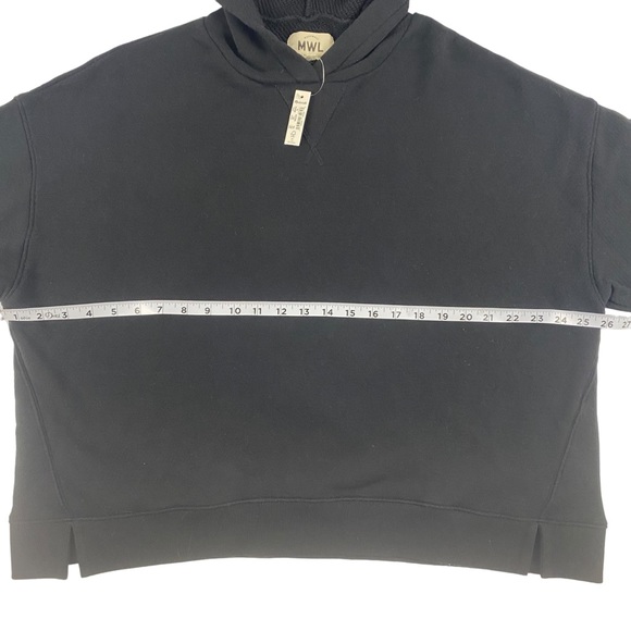 NWT Madewell Womens Plus MWL Airyterry Hoodie Sweatshirt Black Size 1X - Picture 8 of 9